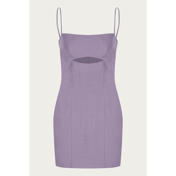 NEW ZEYNEP ARCAY lp cutout bodycon dress in lilac - Picture 2 of 4